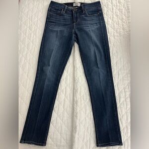 PAIGE Dark Blue Straight Leg Women's Jeans
